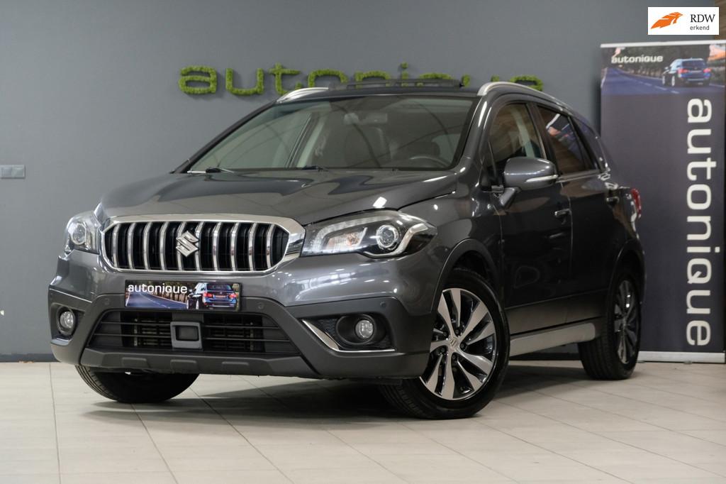 Suzuki S-Cross 1.4 Boosterjet High Executive *PANORAMADAK* L, Zwart, 4 cilinders, Leder, Bedrijf