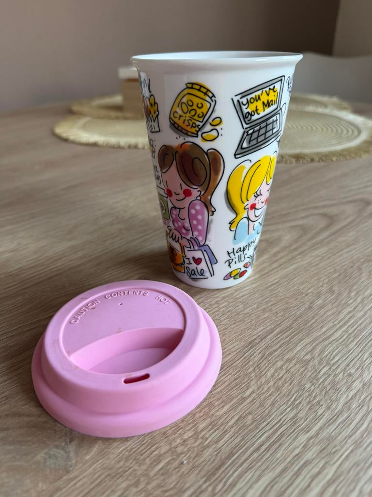 Koffie beker Blond Amsterdam, Ophalen, Blond Amsterdam, Zo goed als nieuw, Kop(pen) en/of Schotel(s)