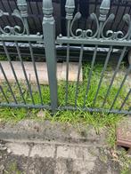 Gietijzer hek werk kleur groen (24mtr), Tuin en Terras, Tuinhekken en Hekwerk, Met poort, Gebruikt, Ophalen of Verzenden, Sierhekwerk