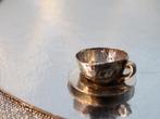 Antiek Zilver Miniatuur Kop en Schotel - 2 cm / 1,5 cm, Ophalen of Verzenden, Zilver