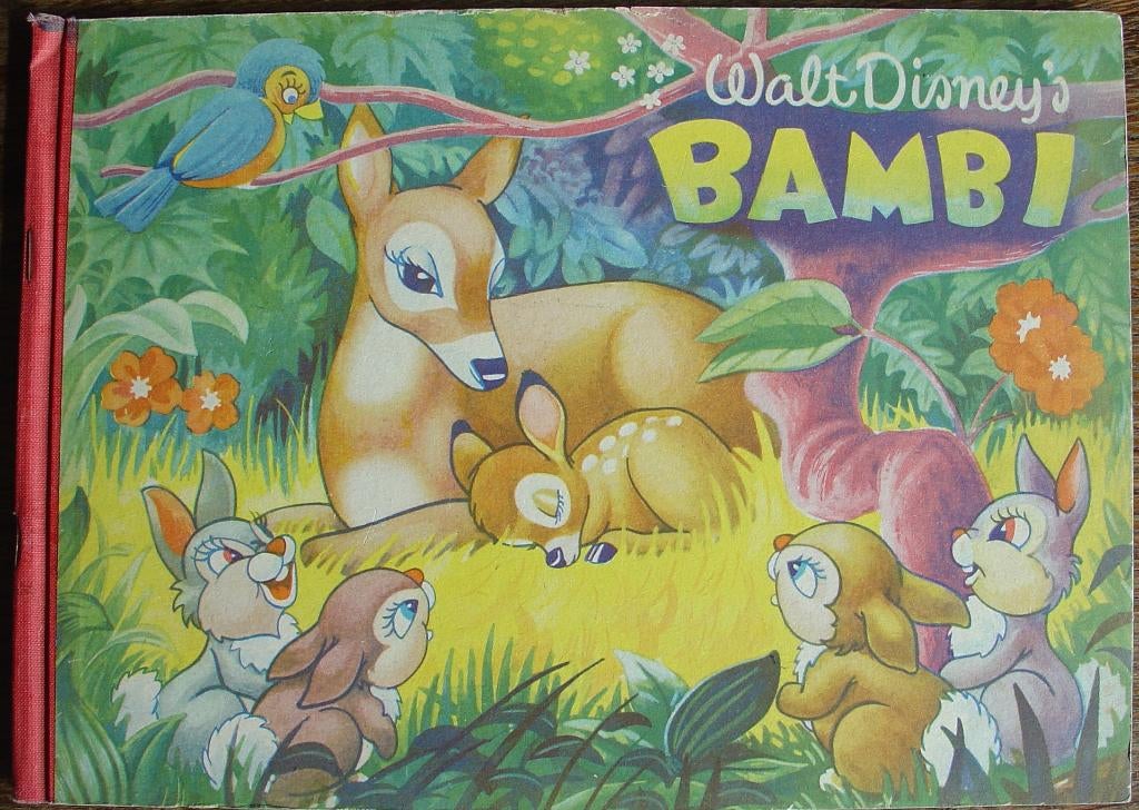 Walt Disney's Bambi uit 1954 boek, Gelezen, 5 of 6 jaar, Fictie algemeen, Jongen of Meisje