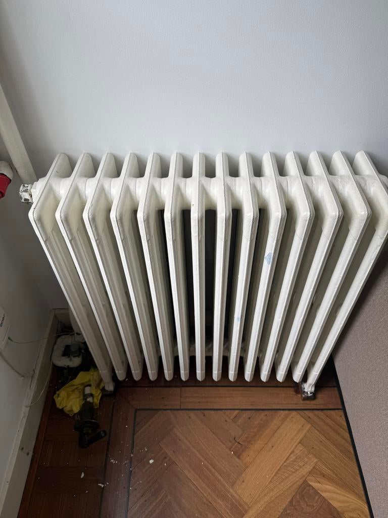 Antieke gietijzeren radiator, Ophalen, 30 tot 80 cm, Gebruikt, Radiator