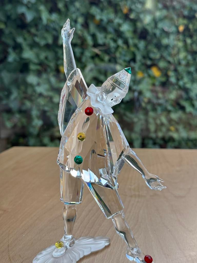 Swarovski Pierrot 1999 Jaarlijkse Editie Kristal Figuur, Verzamelen, Ophalen of Verzenden, Zo goed als nieuw, Figuurtje
