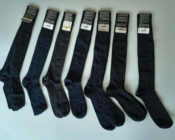 LET OP!!! 7 paar nieuwe Falke Merino Kniekousen maat 47-48, Zwart, Falke, Nieuw, Overige maten