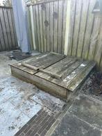 Zandbak 150x150 met zitje, Kinderen en Baby's, Ophalen, Gebruikt