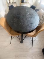 Zwarte eettafel van Mangohout 180cm, Huis en Inrichting, Tafels | Eettafels, Ophalen of Verzenden