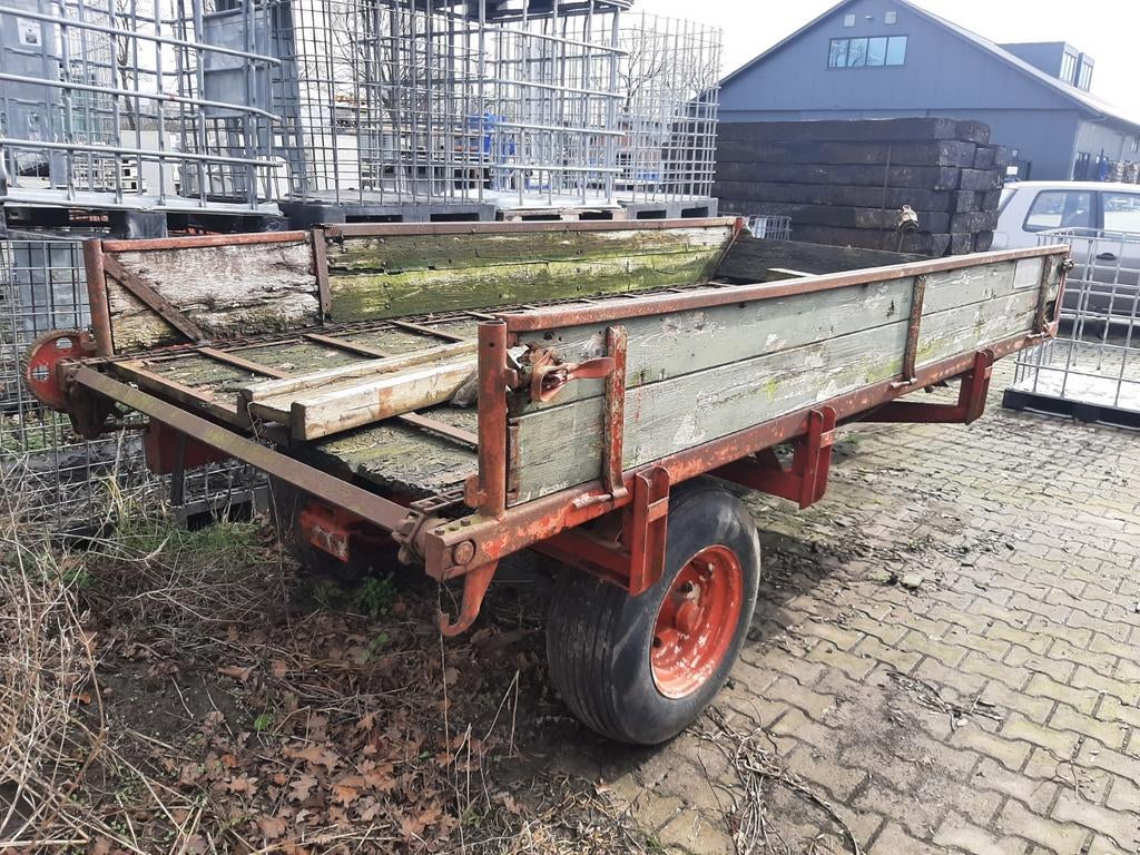 2x Mestkar, 1x R-trommel schudder - in 1 koop, Ophalen of Verzenden