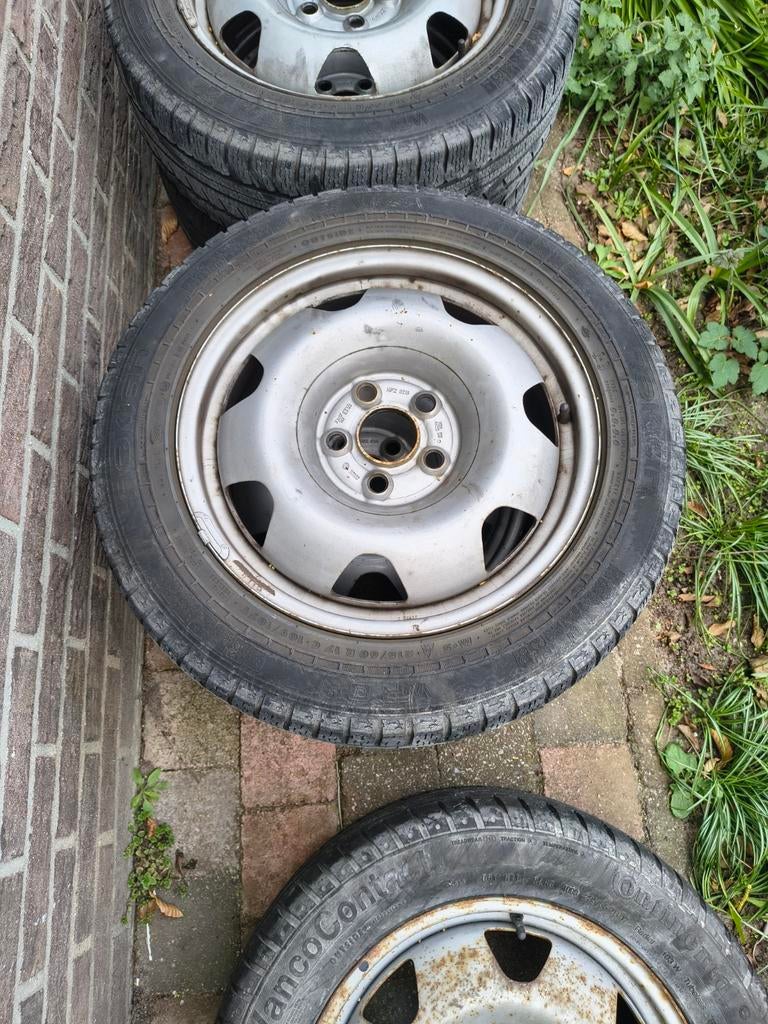 Originele VW T5 wielen met winterbanden, Ophalen, 16 inch, Banden en Velgen, Winterbanden