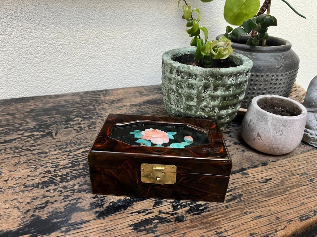 chinese sieradenkist oosters sieraden kist doos 3D effect, Huis en Inrichting, Woonaccessoires | Kisten, Minder dan 50 cm, Ophalen of Verzenden
