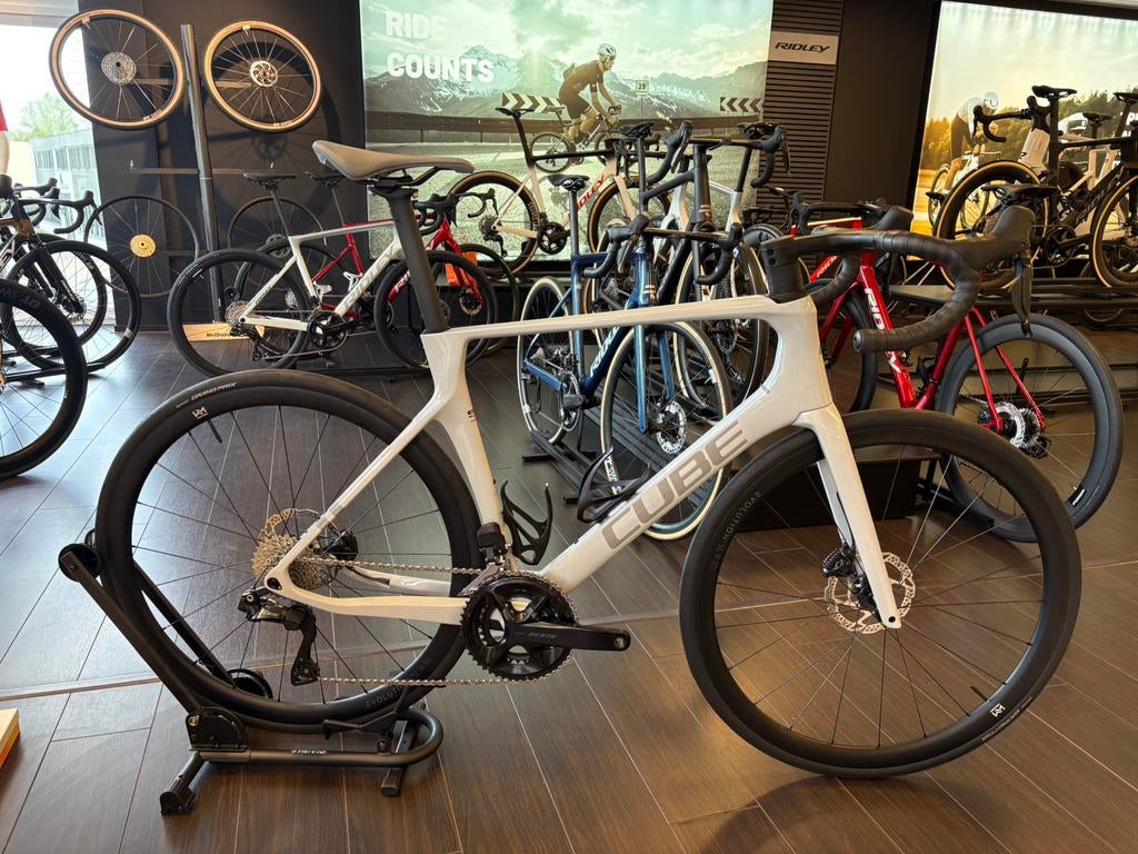 Cube Agree C:62 ONE, maat 58 Di2, carbon cockpit, nieuwstaat, Carbon, Cube, Zo goed als nieuw, Info