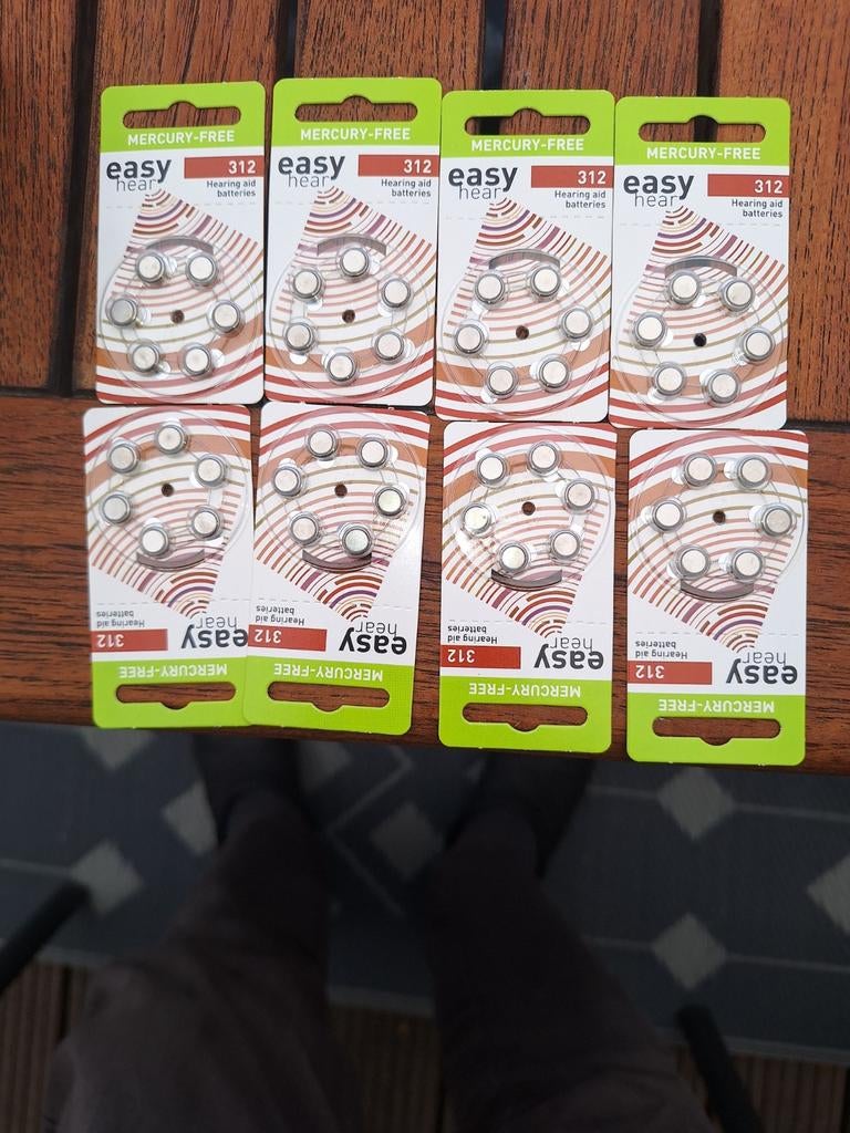 Easy Hear Hoortoestel Batterijen 312 Kwikvrij (8 pakjes), Ophalen of Verzenden