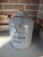 Grijs gewolkte emaille petroleumkan 5 liter, Ophalen