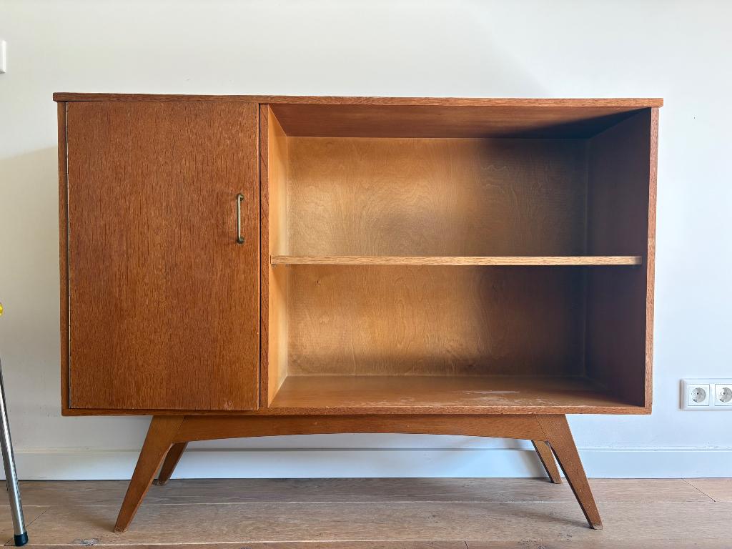 Vintage retro dressoir kast, Ophalen, Gebruikt, 25 tot 50 cm, 100 tot 150 cm