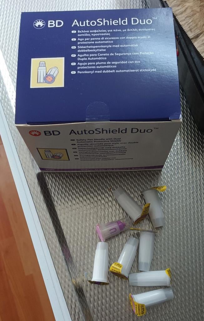 10 stuks autoschield duo insuline naaldjes, Ophalen of Verzenden