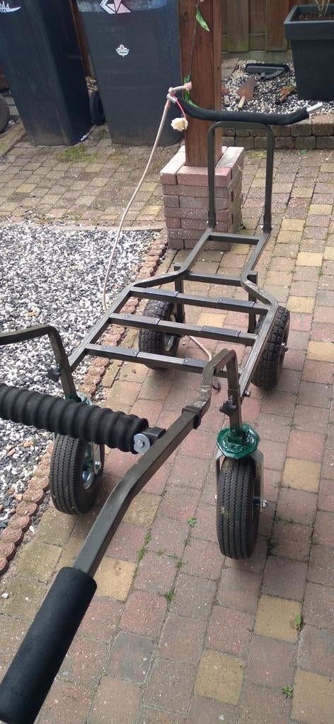 Viskar barrow transportkar met 4 luchtbanden en 2 zwenkwiele, Ophalen, Gebruikt, Overige typen