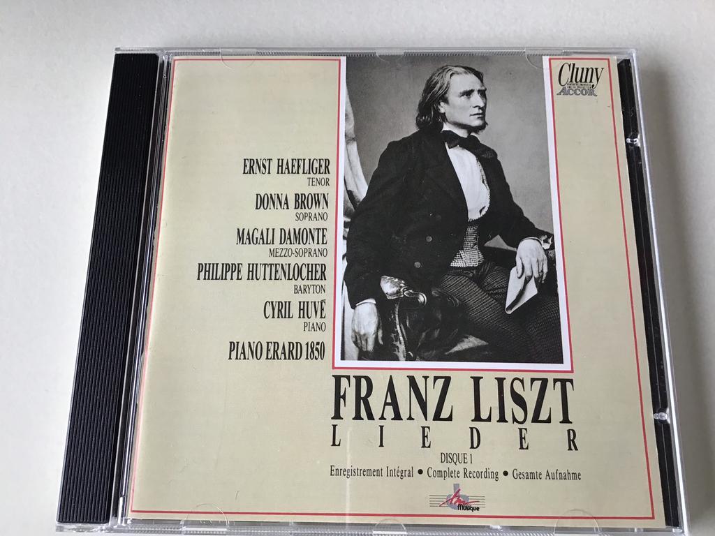 Listz Lieder: Ernst Haefliger/ Brown/ Damonte/ Cyril Huvé, Ophalen of Verzenden, Romantiek, Zo goed als nieuw, Vocaal