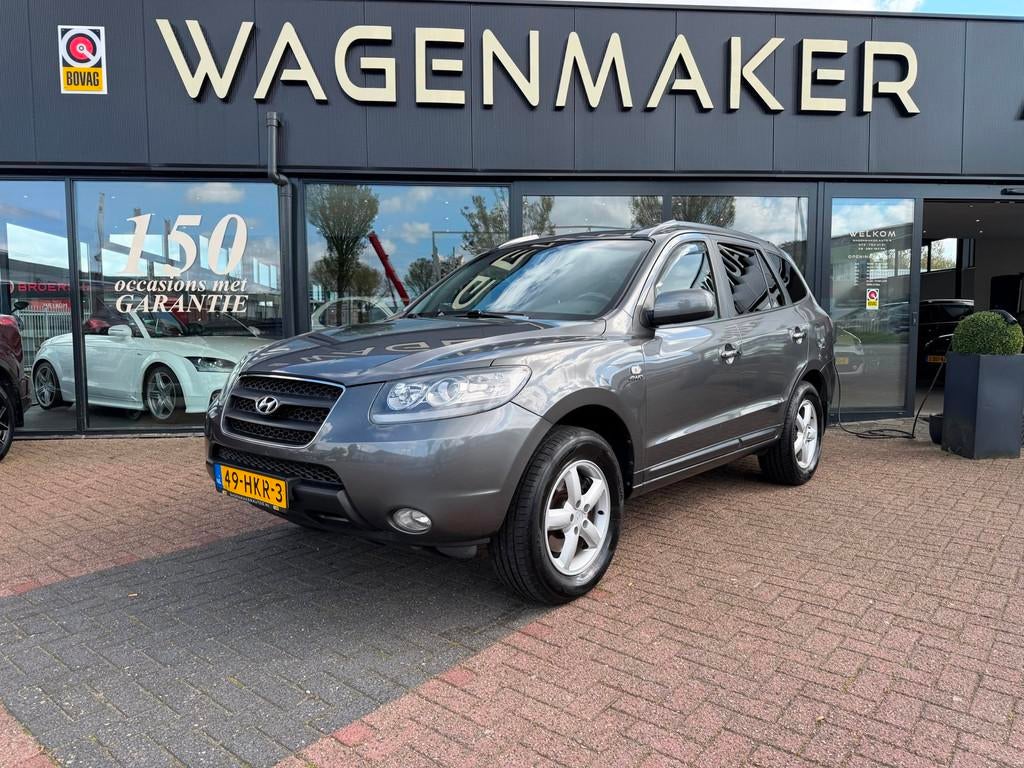 Hyundai Santa Fe 2.7i V6 4WD Style AUT|Leder|Trekhaak|NAVIGA, Auto's, Hyundai, Automaat, Santa Fe, Gebruikt, Zwart