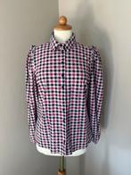 Studio Anneloes travelstof ruit blouse paars, zwart S, Ophalen of Verzenden, Zo goed als nieuw, Maat 36 (S), Roze