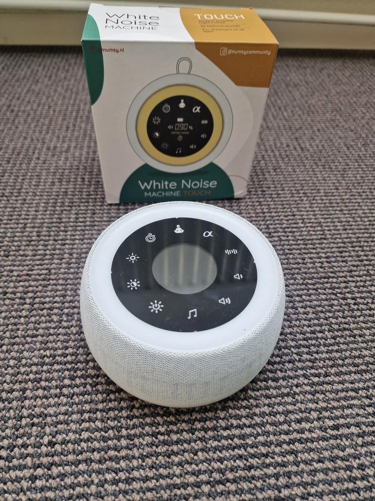 Numsy White Noise Machine Touch Slaaptrainer - Nieuwstaat, Kinderen en Baby's, Babyfoons, Ophalen of Verzenden, Zo goed als nieuw