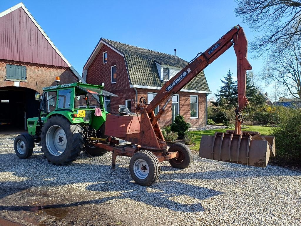 Een getrokken kraan van Argenterio, Ophalen, Veehouderij, Grondbewerking