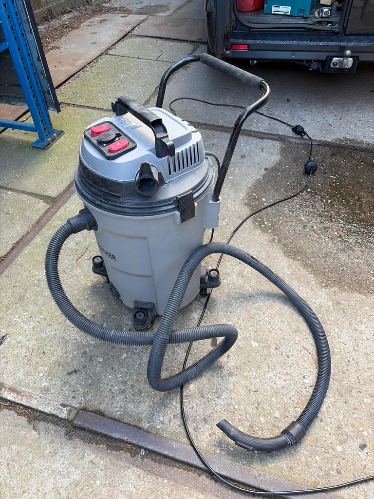 Kremer KR60LE industriële nat- en droogstofzuiger, Gebruikt, Ophalen of Verzenden, 2000 watt of meer, Waterstofzuiger