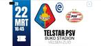 3 tickets Kampioens wedstrijd Telstar -PSV, Seizoenskaart, Eén persoon