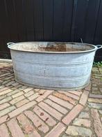 Prachtige ovale zinken teil met stop en merknaam, Tuin en Terras, Ophalen