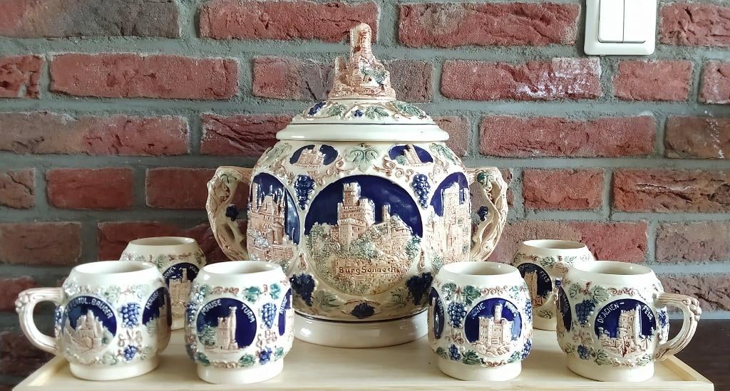 vintage Gerz punchkom / terrine, volgnr 47, Ophalen of Verzenden