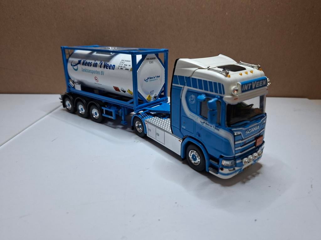 Tekno kees in het veen scania next gen tankcontainer., Hobby en Vrije tijd, Modelauto's | 1:50, Ophalen of Verzenden, Nieuw, Bus of Vrachtwagen