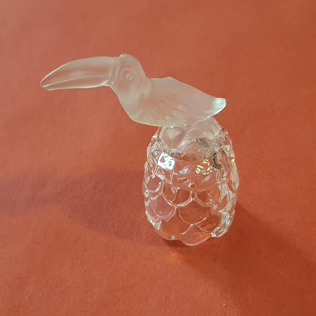 Swarovski vingerhoedje toekan en uil, Verzamelen, Swarovski, Zo goed als nieuw, Figuurtje, Ophalen