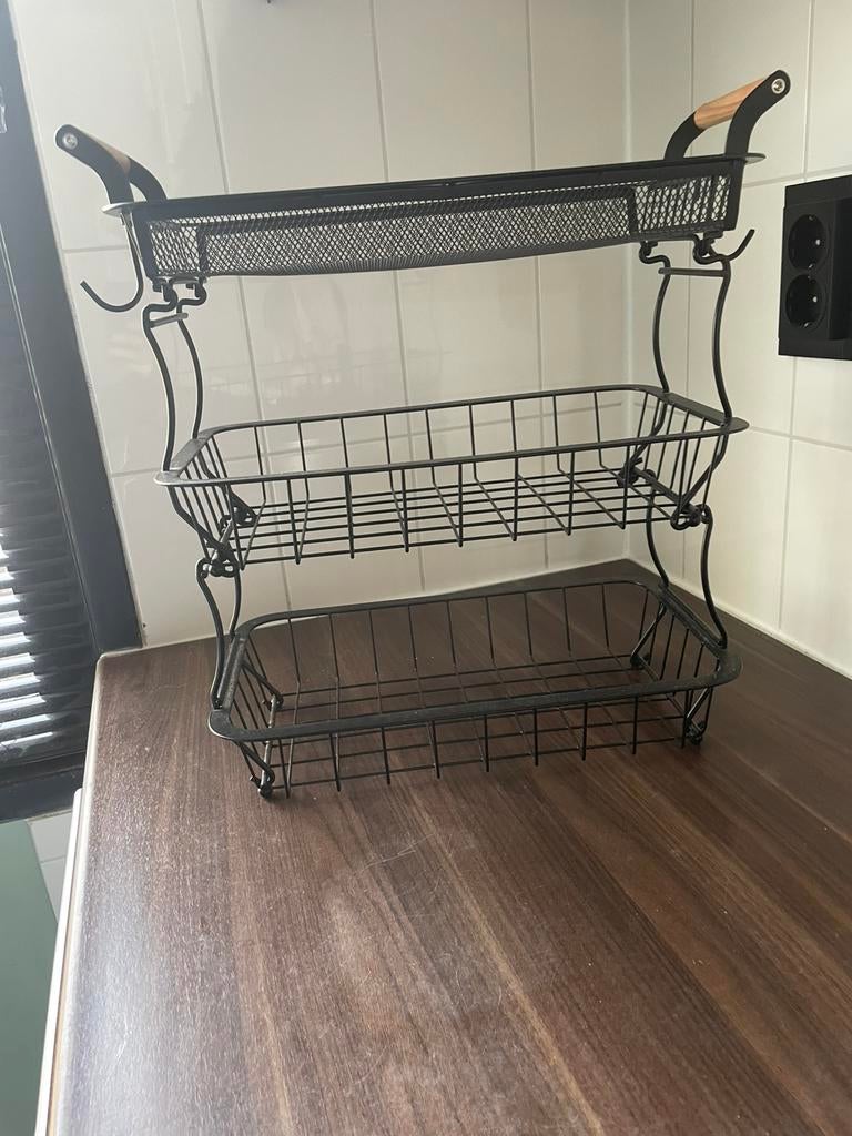 Fruit schalen etagère, Ophalen of Verzenden, Zo goed als nieuw, Rechthoekig, Overige materialen