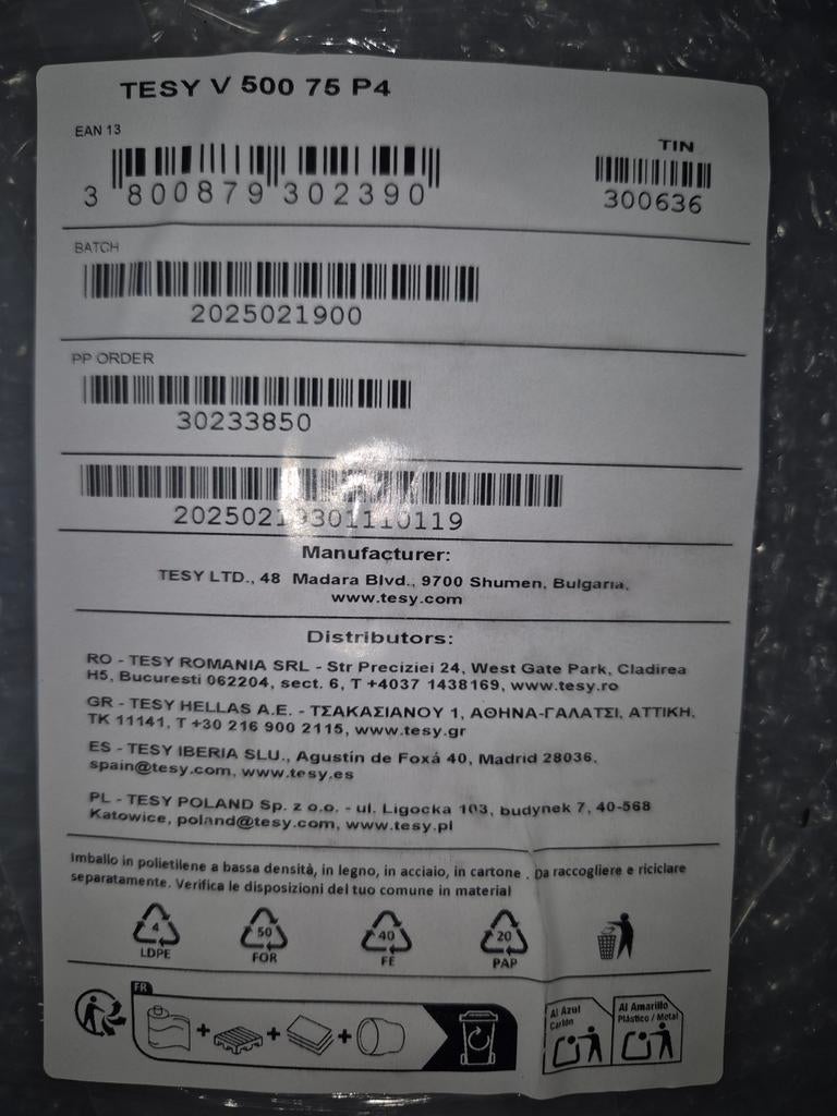 TESY Buffervat 500 liter - Nieuw, 100 liter of meer, Nieuw, Minder dan 3 jaar oud, Boiler