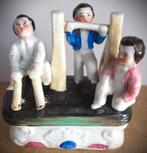 Porselein Fairing~eind 1800~3 spelende kinderen~ringdoos, Ophalen of Verzenden