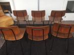 6 gispen cordemeijer stoelen. Jaren 60/70, Huis en Inrichting, Stoelen, Ophalen of Verzenden, Zo goed als nieuw, Twee
