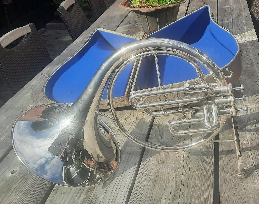 Hoorn / Schenkelaar, Muziek en Instrumenten, Blaasinstrumenten | Hoorns, Gebruikt, Overige typen, Ophalen of Verzenden, Ameide