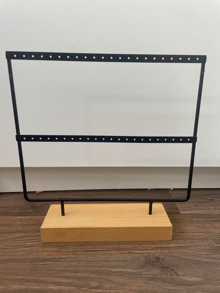 Sieraden rekje met houten voet, Sieraden, Tassen en Uiterlijk, Overige Accessoires, Ophalen, Zo goed als nieuw