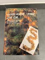 Nieuwe kerst versiering guirlande "Pine" met lampjes 270 cm, Diversen, Kerst, Ophalen of Verzenden, Nieuw