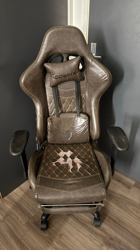 Dowinx gaming chair brown, Ophalen, Gebruikt, Bruin