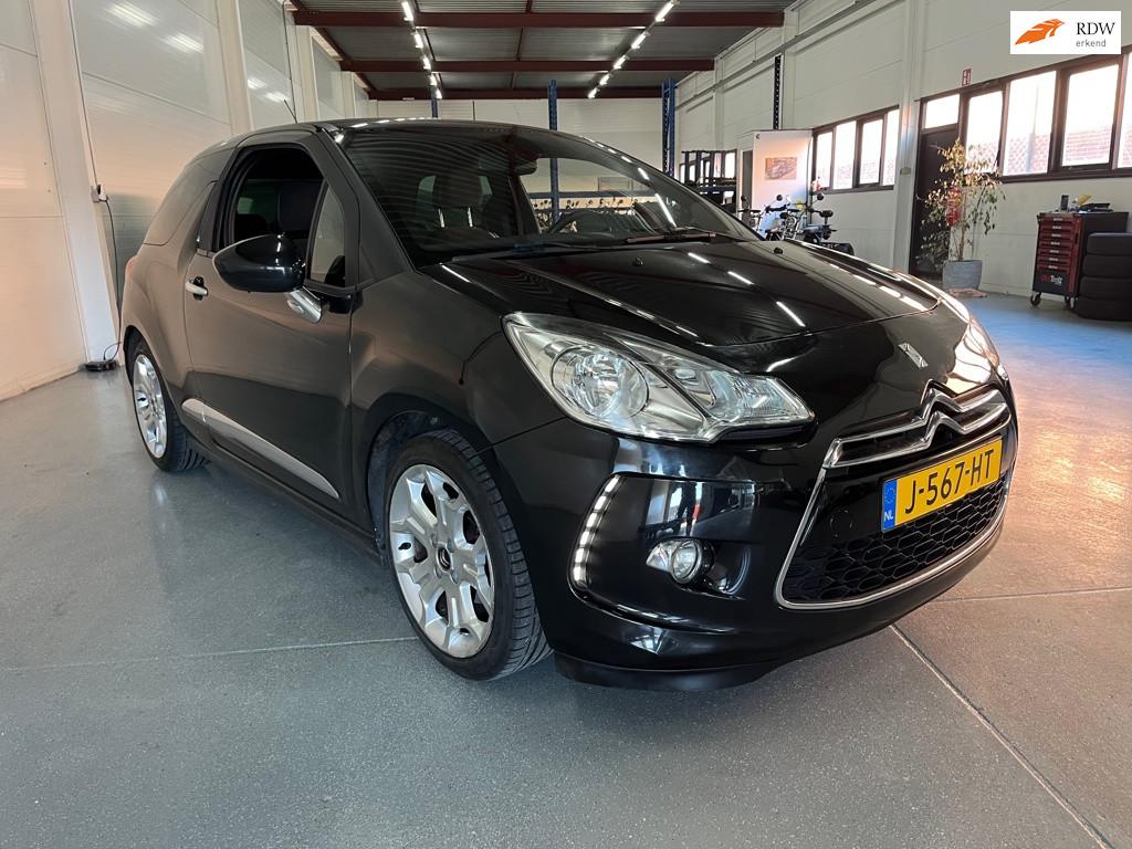 Citroen DS3 1.6 So Chic, Auto's, Voorwielaandrijving, Euro 5, 4 cilinders, Zwart