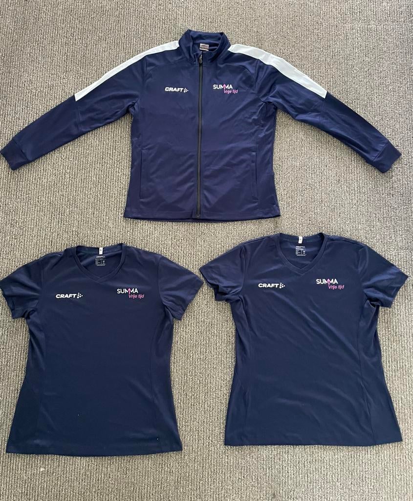 Craft Sportkleding Summa Vrije Tijd Shirts + Vest, Maat 38/40 (M), Blauw, Overige typen, Ophalen of Verzenden