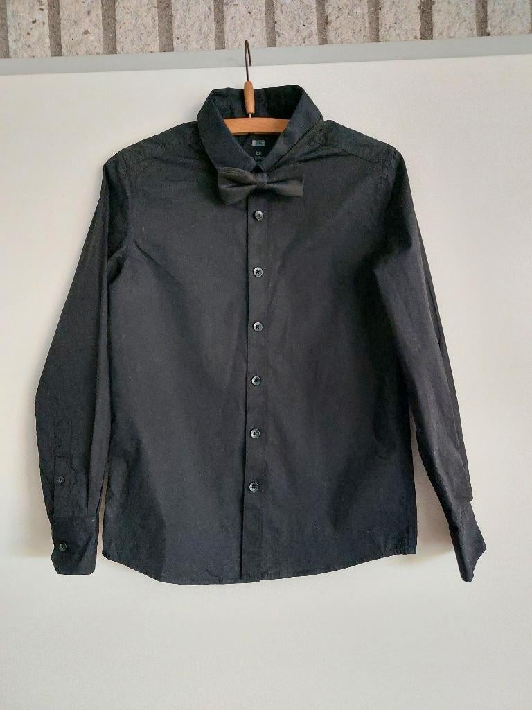 Mooi WE  overhemd met vlinderstrikje, mt 134/140 1x gedragen, Kinderen en Baby's, Ophalen of Verzenden, Zo goed als nieuw, Jongen