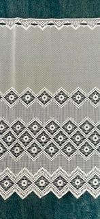 Vitrage, 58cm hoog, 3 m beschikbaar., Wit, Nieuw, Ophalen of Verzenden, 200 cm of meer