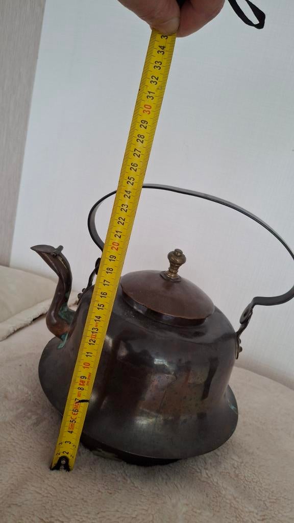 Antieke koperen ketel, Antiek en Kunst, Antiek | Koper en Brons, Ophalen of Verzenden