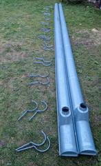 Nette gegalvaniseerde dakgoten 2x 6.7m incl. goothaken, Doe-het-zelf en Verbouw, Dakpannen en Dakbedekking, Ophalen, Overige typen