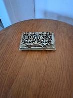 Oud koperen  postzegel doosje, Hobby en Vrije tijd, Spaarzegeltjes, Ophalen of Verzenden, Zegels, Bonnen of Punten