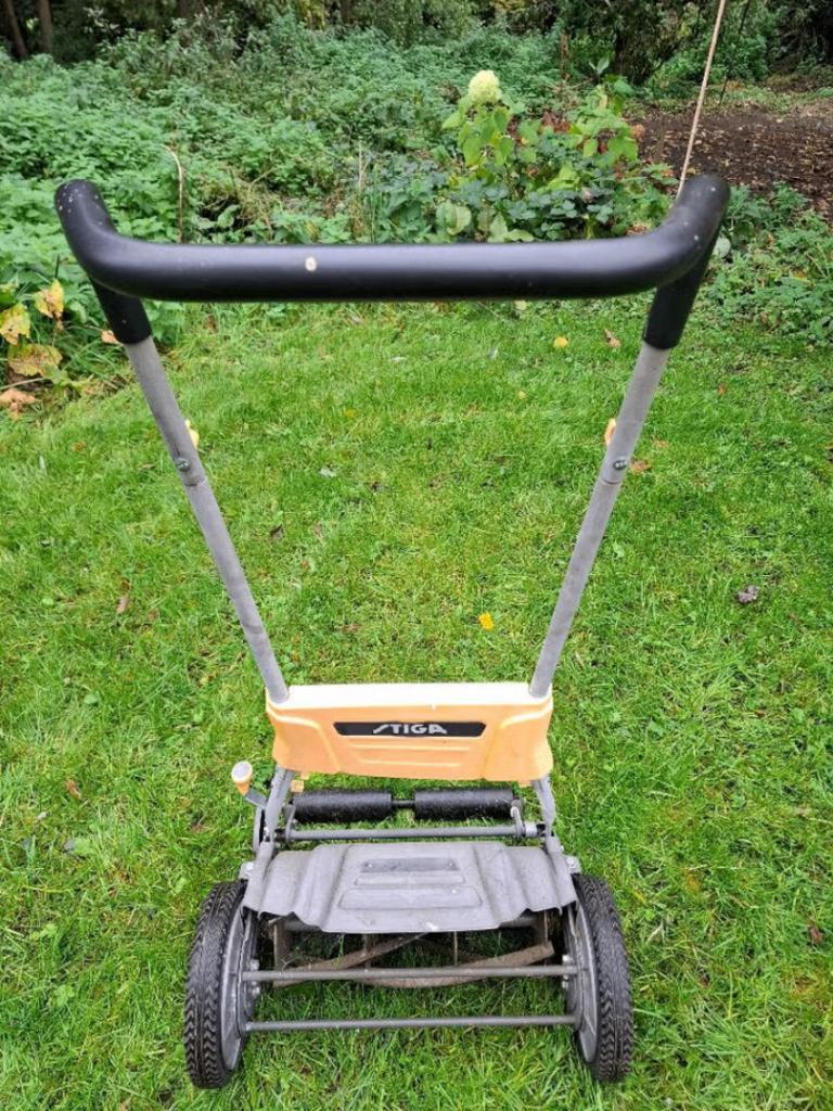 Handgrasmaaier, Tuin en Terras, Grasmaaiers, Ophalen, Gebruikt, Handgrasmaaier, STIGA