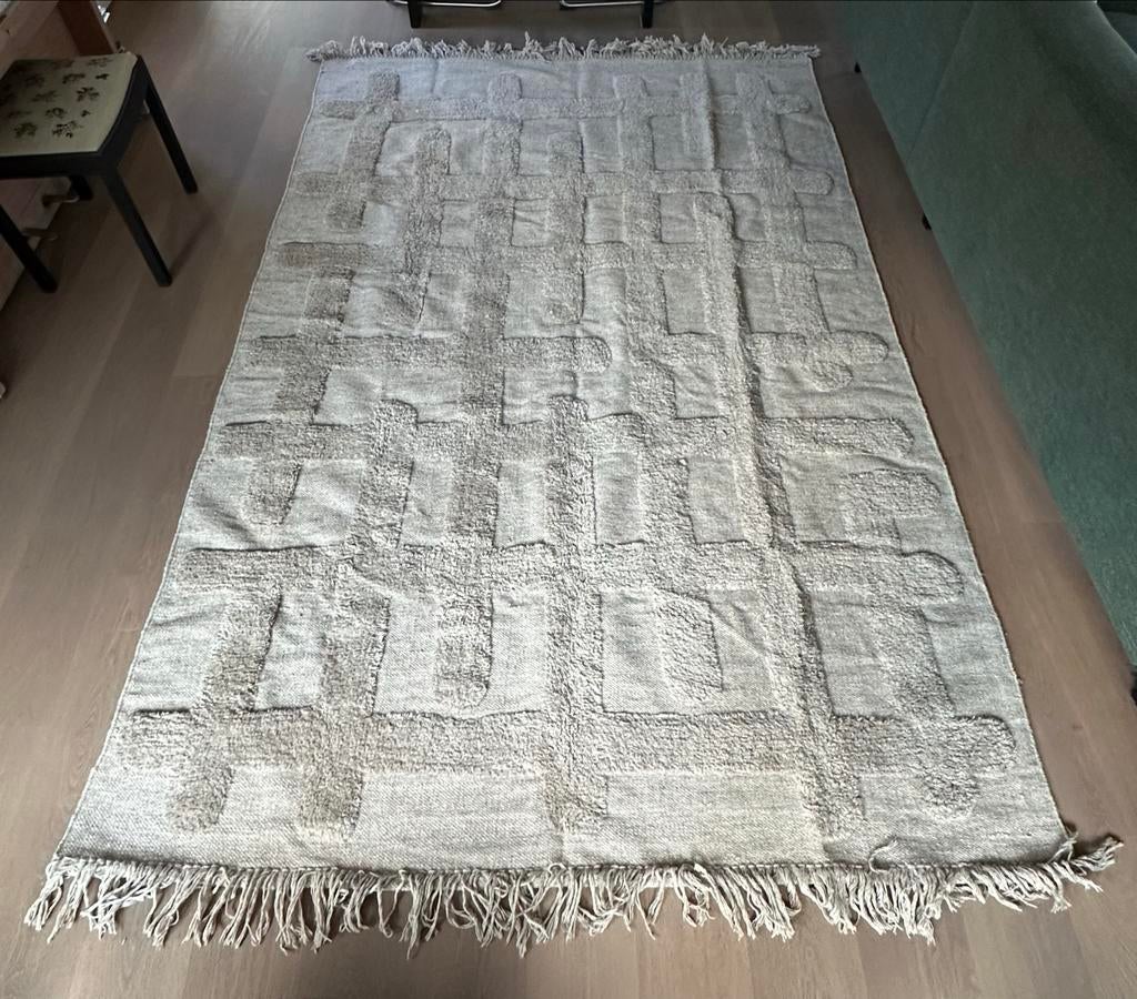 Vloerkleed Zayante 190x280 Kwantum (zo goed als nieuw), Huis en Inrichting, Stoffering | Tapijten en Kleden, Ophalen, Bruin, 150 tot 200 cm
