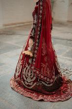 Henna jurk hijabi (bindalli) + boeket + sluier – maat 38/40, Ophalen, Zo goed als nieuw, Rood, Trouwjurk