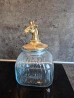 Voorraadpot giraffe goud, Ophalen of Verzenden, Zo goed als nieuw, Glas, Pot, Bus of Blik