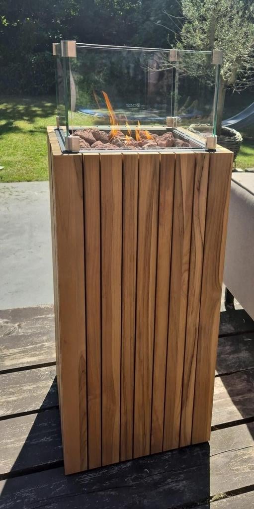 Cosi Fires Cosipillar square teakhout gashaard, Ophalen, Nieuw